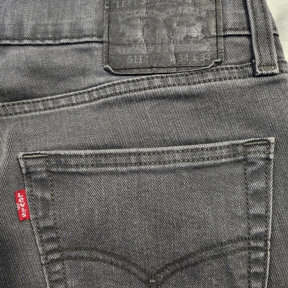 LEVI'S 511 Men's Grey Washed Jeans Slim Fit Size 34 - Picture 2 of 8